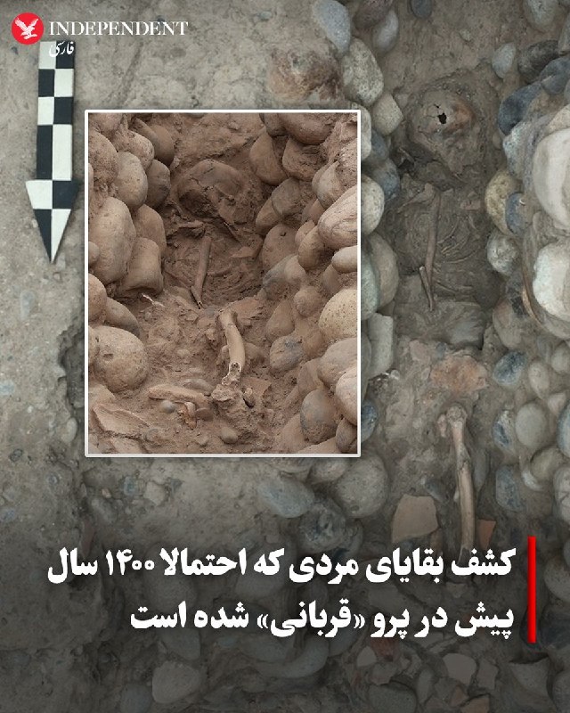 باید بدونی: باستانشناسان در پرو بقایای اسکلتی مردی را کشف کردهاند که احتمال میدهند حدود هزار و ۴۰۰ سال پیش «در یک مراسم آیینی قرب