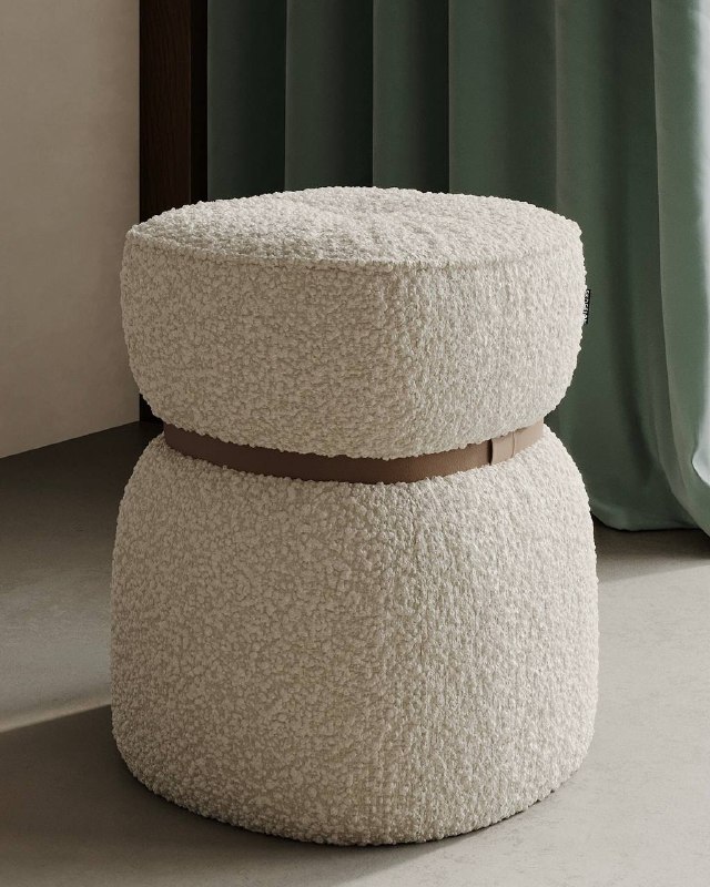 Пуф LOOP это гармония классической формы и современного дизайна. А этот оригинальный пояс из натуральной кожи внесет дополнительный штрих в стилиза... - изображение 1 - пуф, loop, это