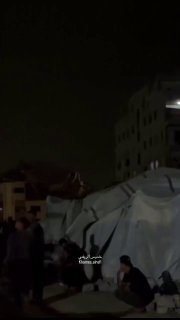 New scenes document the occupation air force's bombing of a high-rise building in Gaza City.