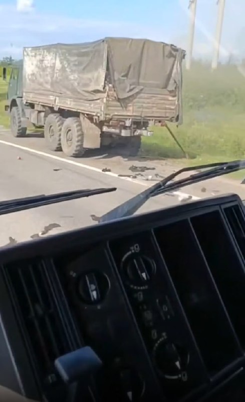Images from occupied Kerch, Crimea after Ukrainian drone strikes on fuel and logistics infrastructure.