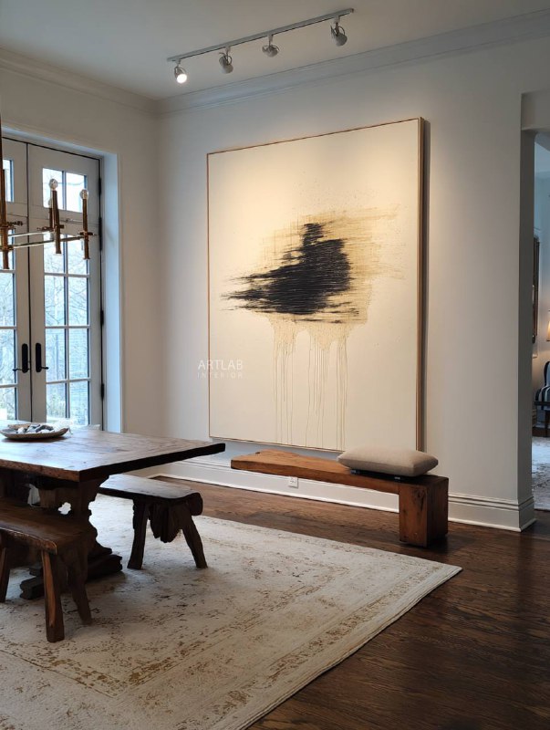 Подборка интерьерных картин для любителей акцентного минимализма. Эти картины универсальны в ярких и перегруженных интерьерах они уравновешивают пр... - изображение 9 - подборка, интерьерных, картин