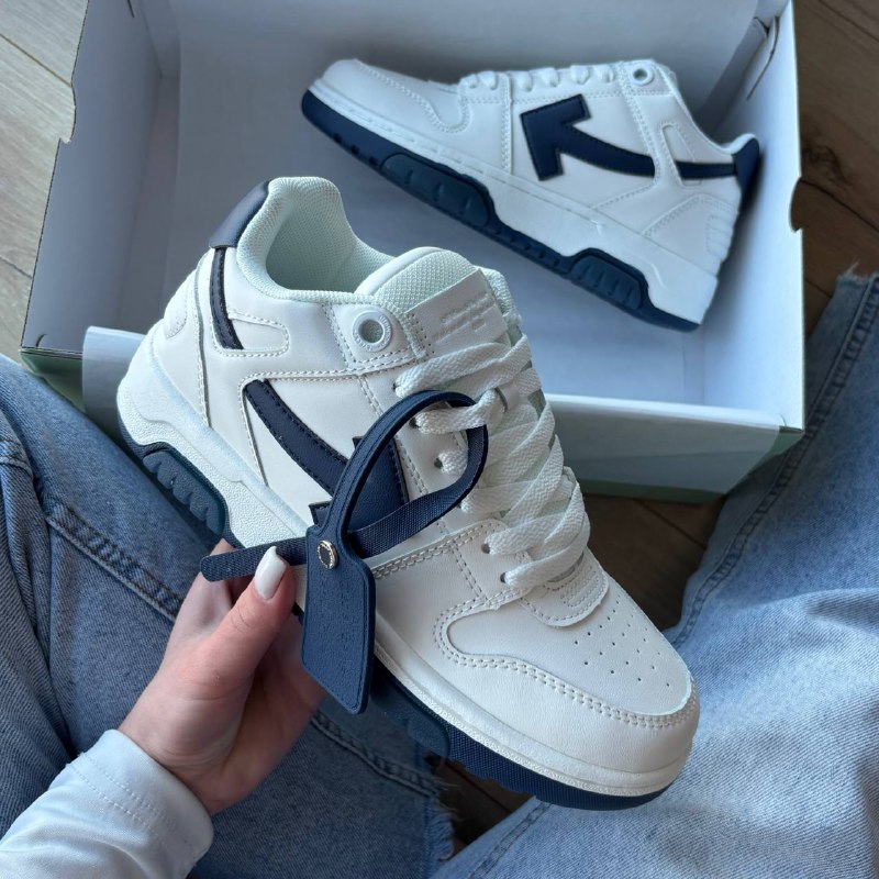 Off-White Out Off-White Out of Office White Dark Blue 📦, фото 3