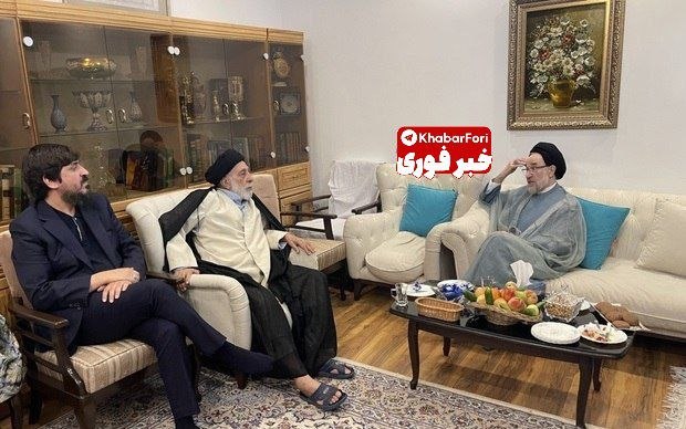 خبرفوری: ✅ دیدار سيد محمد خاتمی با سيد هادی خامنه‌ای🔹 تأکید خاتمی بر فعال بودن ديپلماسی و عقلانيت و دستیابی به آرامش و صلح شرافتم