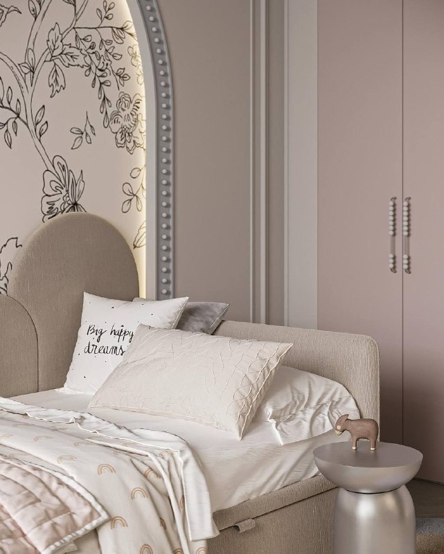 Нежная и красивая детская комната в ЖК TopHills. Сохраняйте для вдохновения! Дизайнер Юлия Никитина - изображение 5 - нежная, красивая, детская