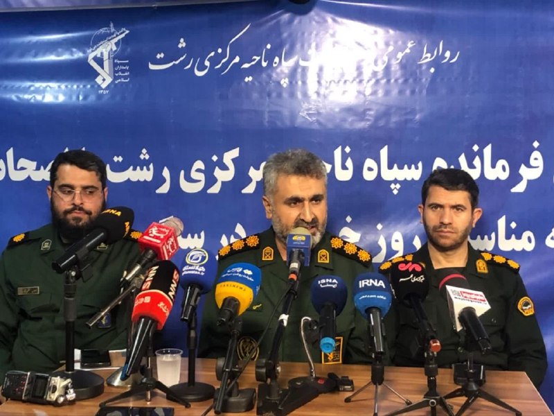 گیلانستان: فرمانده سپاه رشت در نشست خبری:🔸وطن‌فروشان و خائنین به دنبال دور کردن مردم از صحنه و خیابان هستند🔺 توپخانه رسانه‌ای دشمن 
