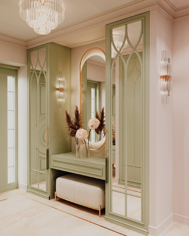 Таунхаус для семьи с двумя детьми. Театр начинается с вешалки, а дизайн дома - со входной группы. Справа и слева от входа по планировке шкафы. Мног... - изображение 7 - дизайн, таунхаус, семьи