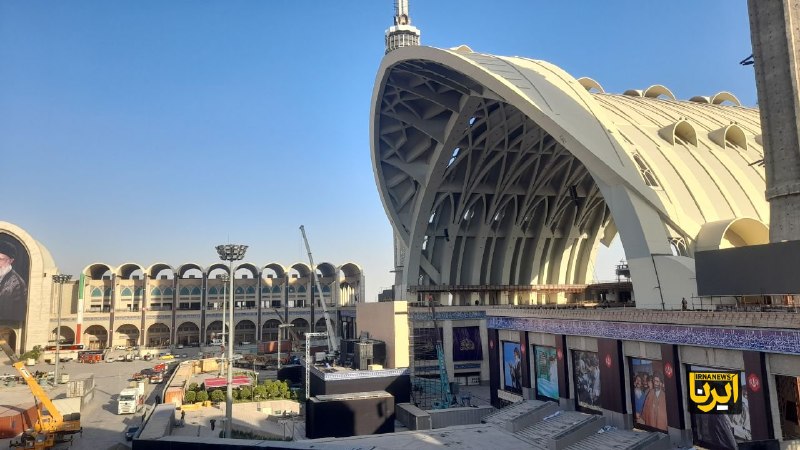 תמונות ראשונות ממקום הצבת גופת המנהיג שנהרג במוסלה בטהרן.