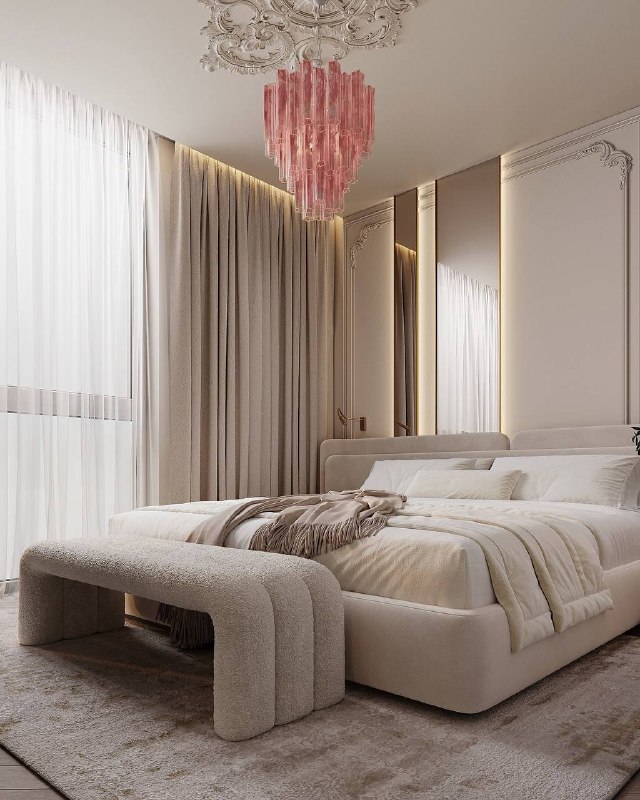 Красивая элегантная спальня. Сохраняйте! Дизайнер Valerias Design Мы в Мах - изображение 2 - красивая, элегантная, спальня