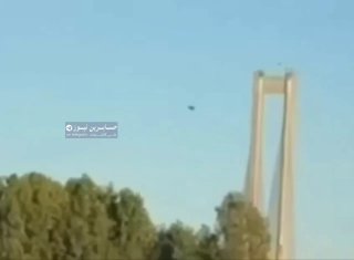 A bridge in Kiev was damaged by a Russian strike