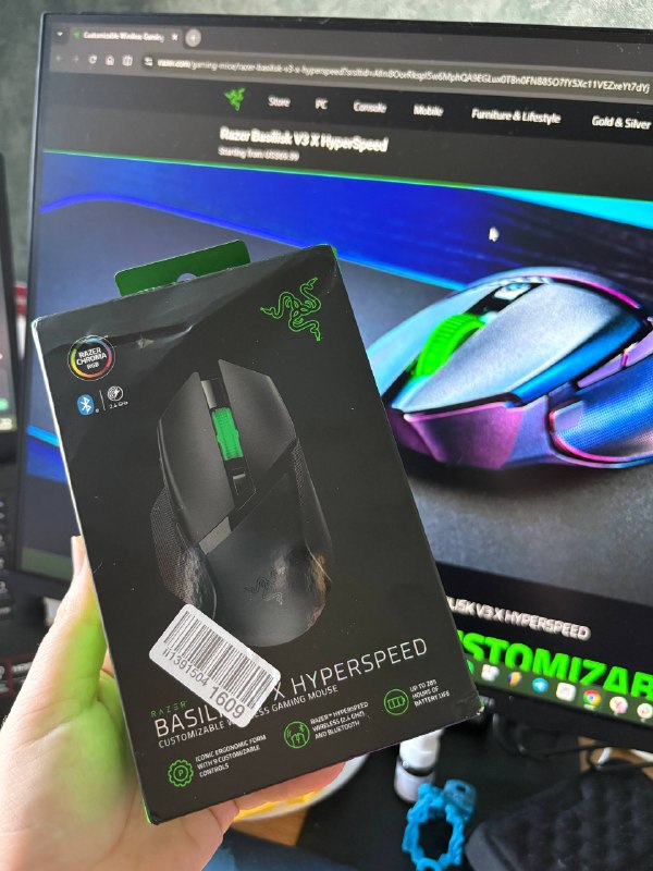 Продаю игровую мышь Razer Basilisk V3 X HyperSpeed — новая, упаковка не вскрывалась