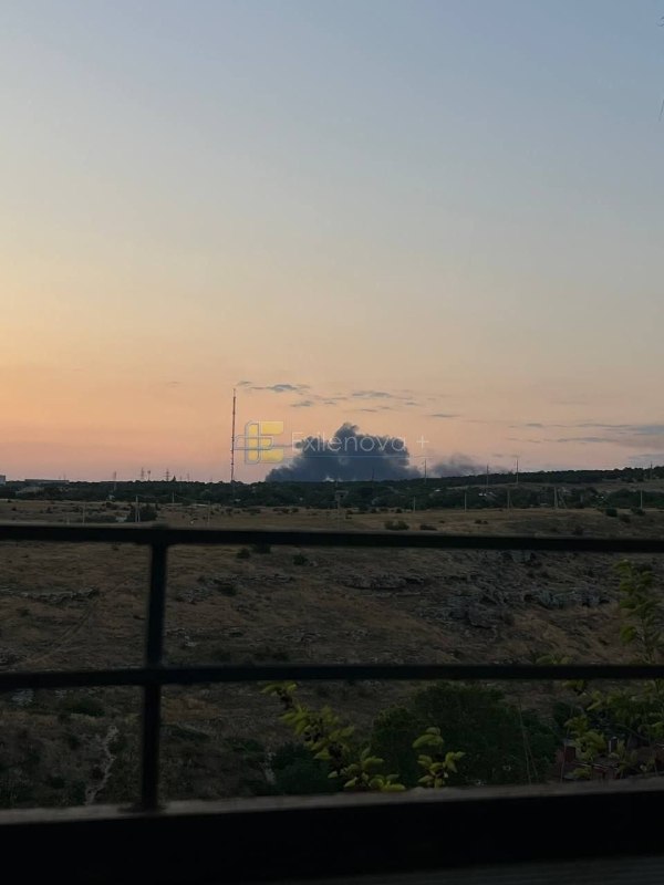 Ukrainian attack drones hit a Russian SAM or missile storage area near Kirovske in occupied Crimea overnight, causing a large secondary explosion.