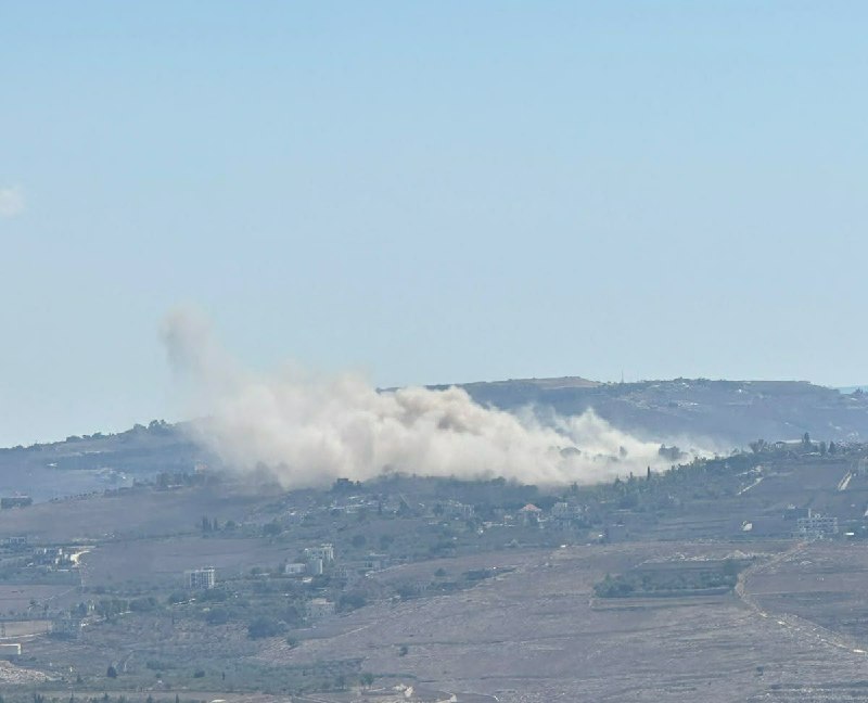 הפצצה ישראלית בעיירה איינאתה