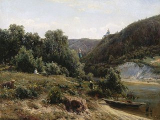 Near the Monastery (1870), by Ivan ShishkinThe Art Vault