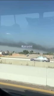 ערימות עשן עולות על הגישות לאזור בוב אל-שאם בבירה בגדאד