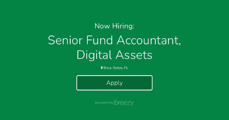 Senior Fund Accountant, Digital Assets at Theorem Fund Services
