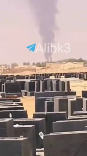 Sirens at the scene of the fire at the airport in Riyadh
