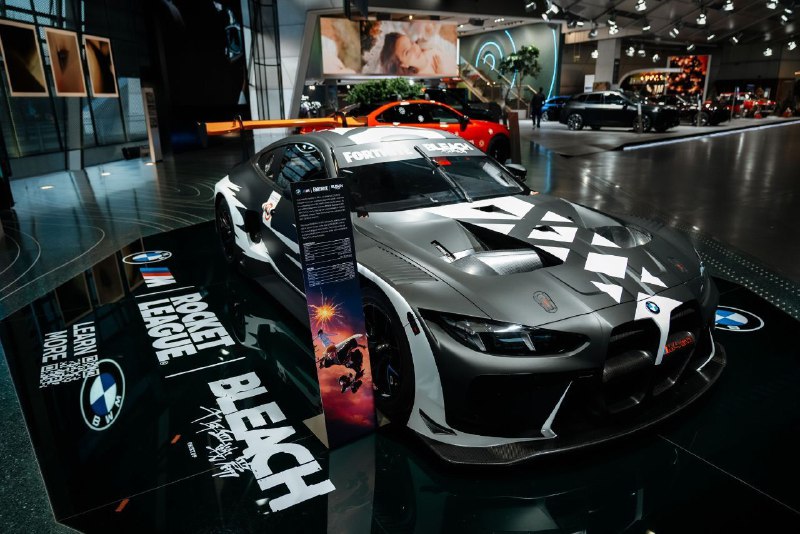 Прошел показ реального BMW M4 GT3 EVO из Fortnite и Rocket League в ливрее BLEAC