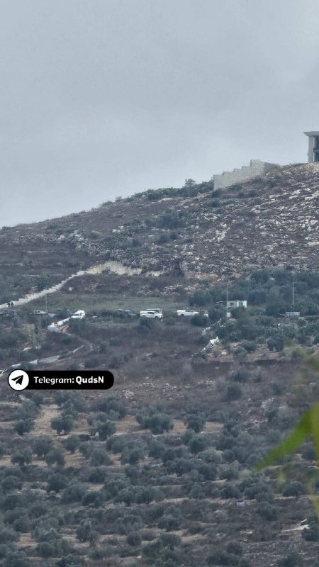 התקהלויות גדולות של רכבי מתנחלים ליד בתי תושבים בכפר טל, דרומית מערבית לשכם.