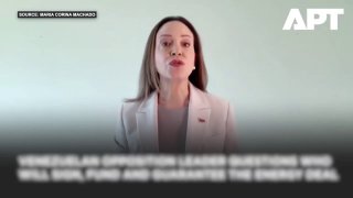 מנהיגת האופוזיציה של ונצואלה, מריה קורינה מצ'אדו, מפקפקת בהסכם הנפט של ארה"ב-ונצואלה: