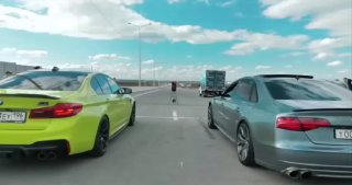 M5 Competition против S8