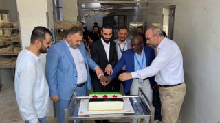 פתיחת המאפייה האוטומטית מאר אליאס בטרטוס לאחר שיקומה, עם כושר ייצור של 14 טון ליום.
