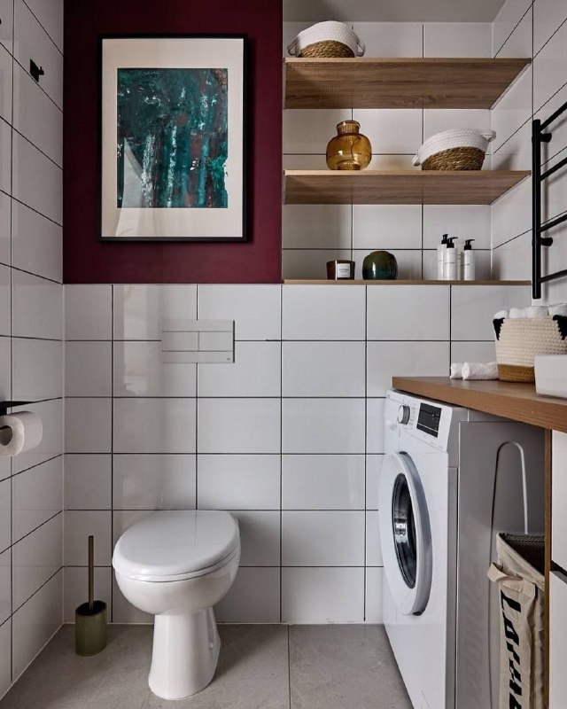 Оформление интерьера однокомнатной квартиры размером 32 кв.м с использованием ярких цветовых акцентов. МЫ В МАХ подписаться - изображение 10 - оформление, интерьера, однокомнатной