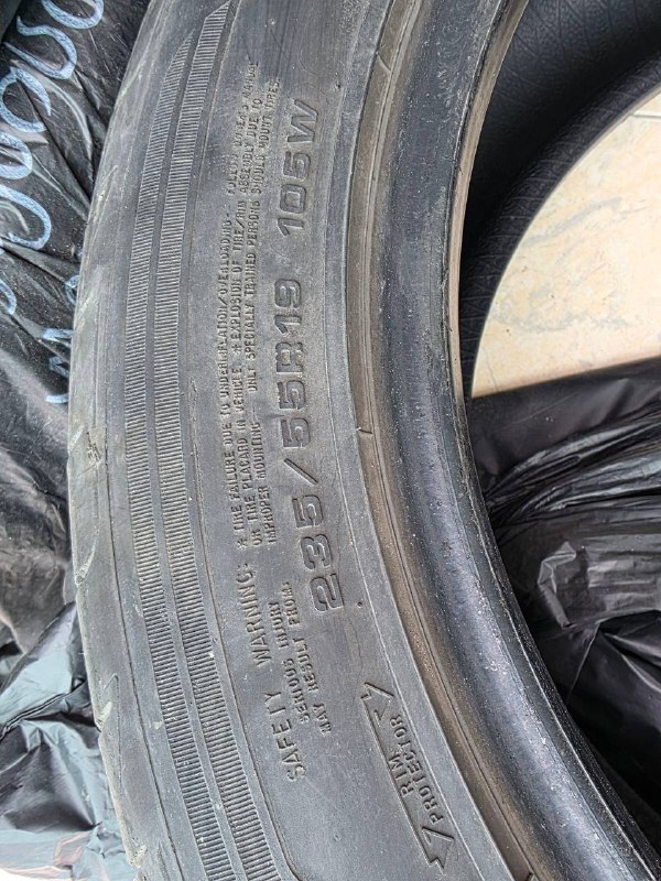 Продю комплект летних шин (4шт) Goodyear Eagle F1 assimetric, размер 235/55/R19. — фото 1