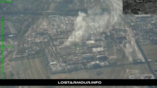🇷🇺🇺🇦️ - הצילומים מציגים תחמושת גראן-4 משוטטת מצוידת במחפשי אלקטרו-אופטיים (EO) פוגעים במרכז הלוגיסטי של…