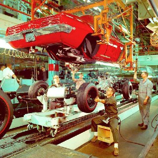 General Motors automobile assembly line. 1969Time Machine | Historical Photo
