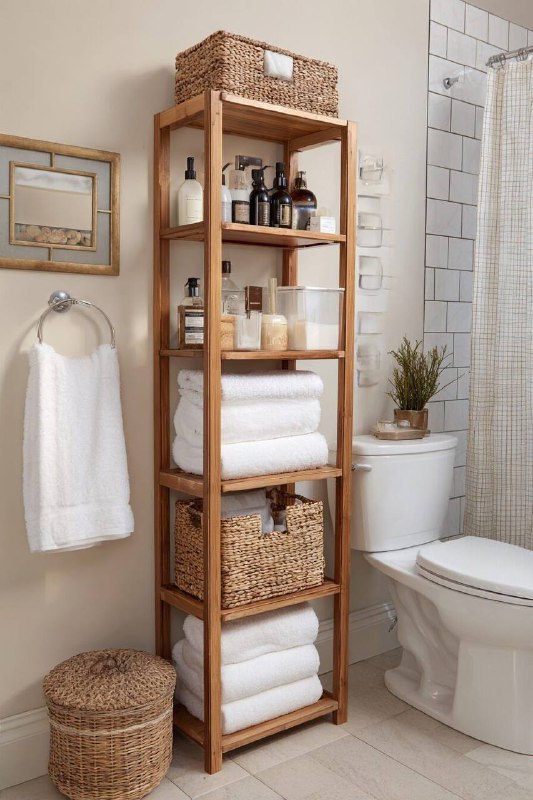 Как навести порядок в маленькой ванной 9 идей для хранения косметики и полотенец - изображение 3 - навести, порядок, маленькой