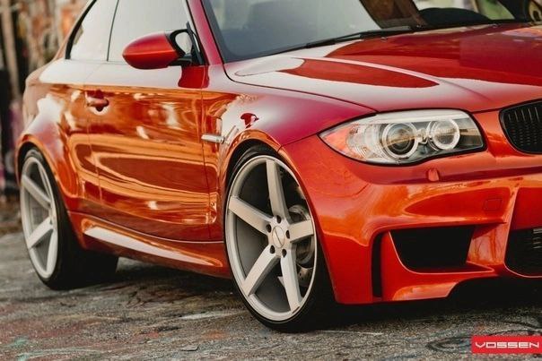 BMW 1 Sеriеs on Vossеn Whееls VVSCV3 Mattе Silvеr Machinеd