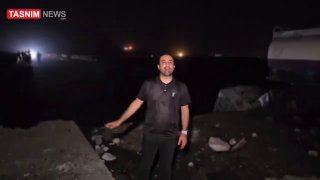 🚨 דיווח סוכנות הידיעות "תסנים" ממיקום התקיפה הקרקעית האמריקאית על גשר כביש הגישה של בנדר עבאס - בנדר חאמר…