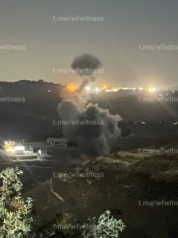 ️🇱🇧🇮🇱 Israeli air strike aimed at Wadi al-Saluchi in southern Lebanon.
