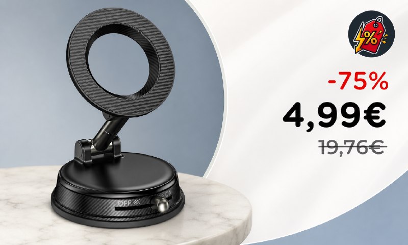 CAMOLO GEEK: Supporto Magnetico 360° per Telefono in Offerta a 4,99€!