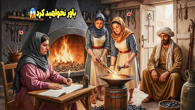 🚫ورود ممنوع🚫: پیرمرد آهنگری سه دختر داشت.چون پسری نداشت، بهشون اهنگری یاد داده بود ،چطور چکش دست بگیرن و دنیا رو از دل فلز بسازن.بعد ف