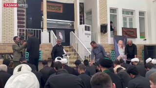 🎥 The beginning of the farewell ceremony with the body of Ayatollah Shabir Zanjani at his home