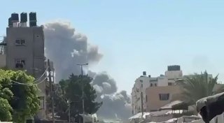 דיווח על תקיפה של צה"ל בבטן אל-סמין, דרומית לחאן יונס.