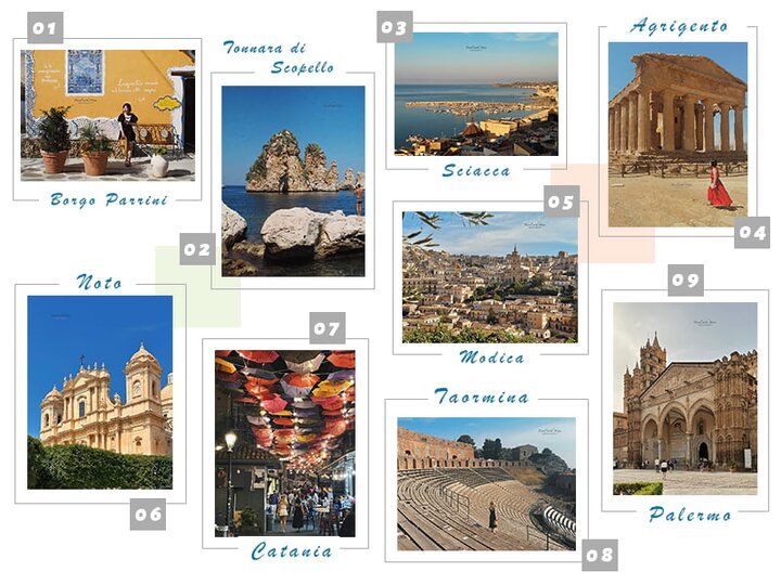 【西西里島自駕環島】9 城鎮行程路線