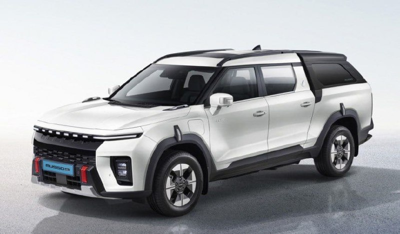 Компания KGM опубликовала первые изображения пикапа Musso EV 5