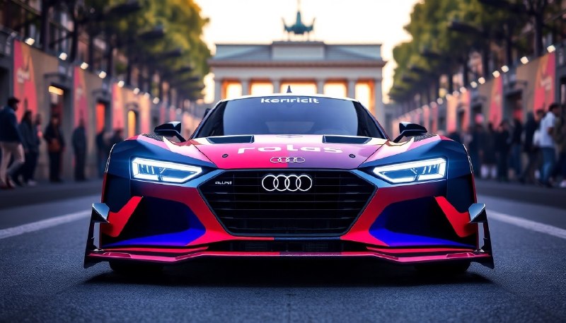 Пока город уже зевает, Audi врывается в новую главу своей формульной истории с громким шоу в Берлине