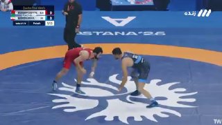 נחודי הגיע כמו ברק לרבע הגמר מוחמד נחודי ניצח בשמינית שמינית אליפות ההיאבקות 79 ק"ג בתוצאה 12:2 מול אמירופס…
