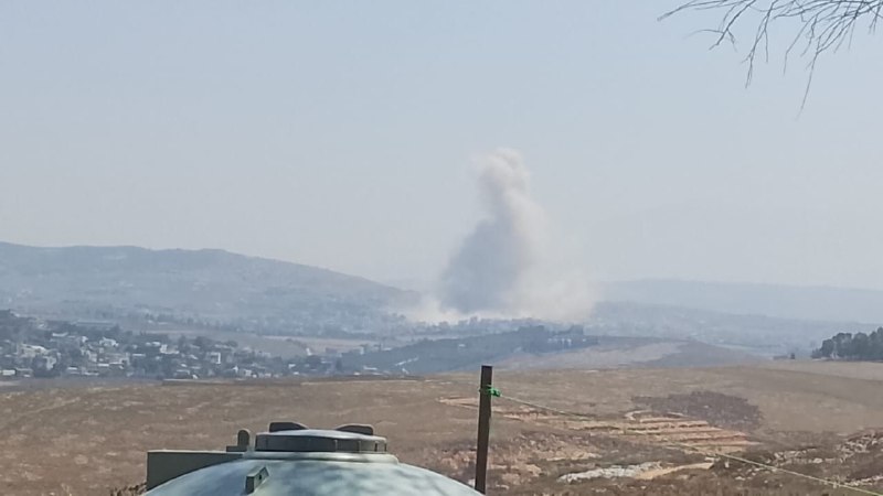 🏴הפצצה שביצע האויב ביישוב כפר תבנית