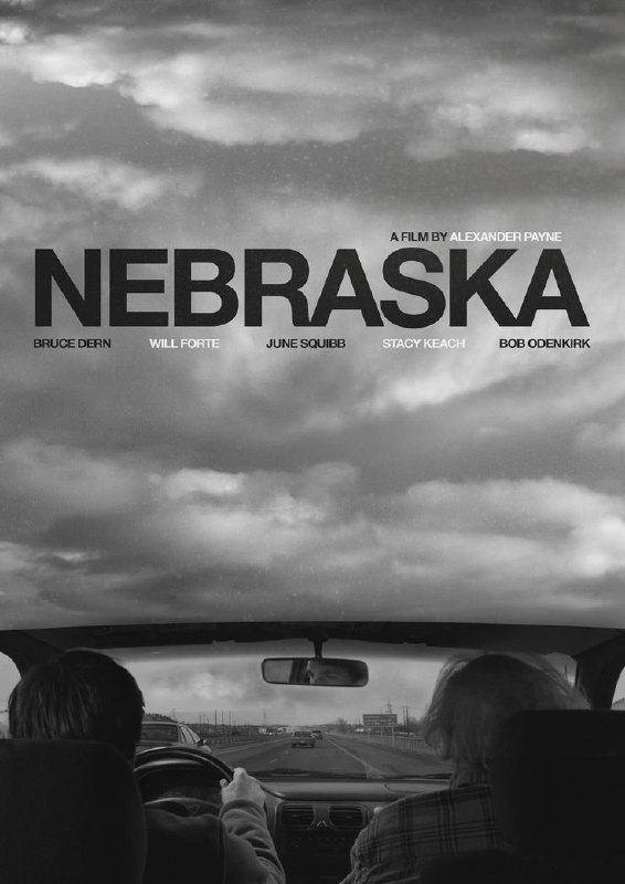 سینما توییتر: Nebraska 2013از جمله فیلمهایی که بعد تموم شدن، حس و حالش با آدم میمونه.پیرمردی که باور داره در یک شهر دیگه جایزهای برن