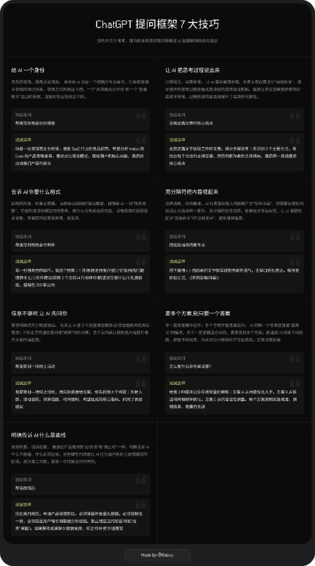 你用 ChatGPT 的方式，正在浪费它 90% 的能力之前我总觉得 ChatGPT 给的答案太浮于表面，总是说一些正确的废话，我开始怀疑是 AI 能力不行，还是我表达有问题？所以我开始测试怎么和 AI 说人话