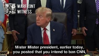 🇺🇲 President of the United States Donald Trump defends his decision to ban certain media outlets from the White House: