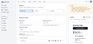 https://NEXTY.DEV 模板最近不仅更新到 Next.js 16，还增加了 Creem 支付。现在你可以在后台直接创建3种卡片类型：1. 无支付关联：支持跳转内链、外链、邮箱2. Stripe 支付：支持一键拉取定价、优惠码列表3. Creem 支付：支持一键拉取定价、校验优惠码（Creem 没有优惠码列表接口，所以用输入框加校验的方式）https://NEXTY.DEV 是管理定价最方便的模板，全程可视化界面操作、实时预览，还有一些程序化自动校验帮你做环境隔离，杜绝生产收款问题。