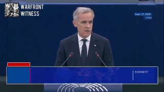 ️🇨🇦🇪🇺 ראש ממשלת קנדה, מארק קרני, נואם בפרלמנט האירופי, אומר כי קנדה מברכת על הצעתה של אורסולה פון דר ליין לקשרים הדוקים יותר עם האיחוד האירופי ו"החברה המשותפת" הראשונה שלה.