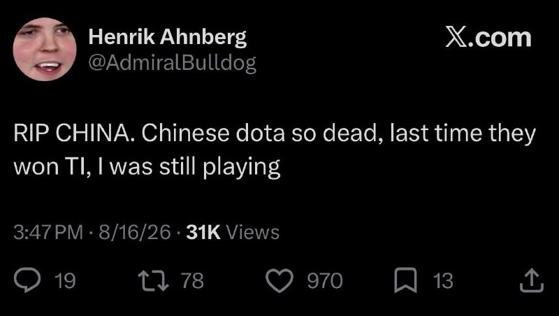 Dota2 Live: Let that sink inترجمه Gemini:‏این رو هضم کنیدتعداد آپ‌وت: 505مشاهده پست در Reddit#Dota2 #دوتا2@Dota2_Live | دوتا 2 لایو