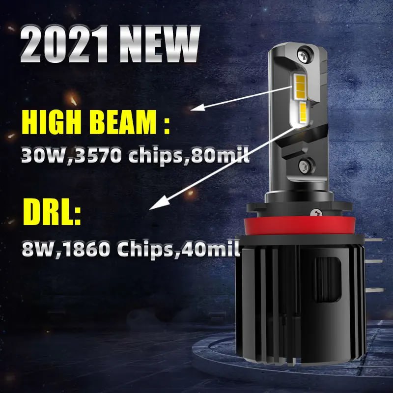 Светодиодная лампа DAWNKNIGHT H15 12 в 6000K лм, фара для Ranger Explorer For Golf 6 For A3 A6 For V 5