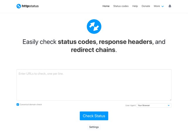 httpstatus.io 快速檢查網站狀態碼、回應標頭和重新轉向情形